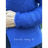 cardigan 44950 JALIA Indigo blue alpaca wool Ewa i Walla - 29