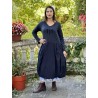 robe 55830 VENDELA jersey et coton Noir Ewa i Walla - 1