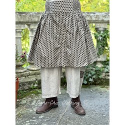 skirt 22192 TORUM Walnut with polka dots cotton Ewa i Walla - 1