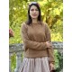 pullover 44949 RENATE laine alpaga Camel Ewa i Walla - 3