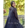 dress 55827 VALENTINA Black dot organdie Ewa i Walla - 5