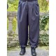 pants 11393 BOTVI Black cotton twill Ewa i Walla - 2