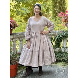 dress 55823 AVRIL Dust pink linen