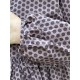 blouse 44919 ADELINA Dark mauve with polka dots cotton Ewa i Walla - 19
