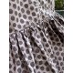 blouse 44919 ADELINA Dark mauve with polka dots cotton Ewa i Walla - 22