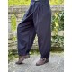 pants 11393 BOTVI Black cotton twill Ewa i Walla - 7