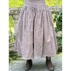 skirt 22207 GIZELLA Nutmeg dot organdie