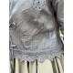 blouse 44947 VIOLET Dim grey dot organdie Ewa i Walla - 22