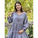 dress 55823 AVRIL Dim grey linen Ewa i Walla - 10