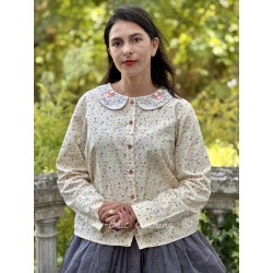 blouse 44922 BELINDA Marzipan flower print cotton Ewa i Walla - 1