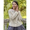 blouse 44922 BELINDA Marzipan flower print cotton Ewa i Walla - 2