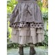 skirt 22194 EWA Dark mauve with polka dots cotton Ewa i Walla - 8