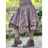 skirt 22194 EWA Dark mauve with polka dots cotton Ewa i Walla - 2