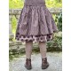 skirt 22194 EWA Dark mauve with polka dots cotton Ewa i Walla - 3