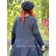 robe 55830 VENDELA jersey et coton Noir Ewa i Walla - 1