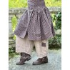 skirt 22192 TORUM Dark mauve with polka dots cotton Ewa i Walla - 2