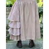 skirt GENTIANE Pink linen and organza Les Ours - 10