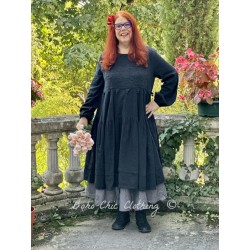 dress 55824 SANNY Black linen