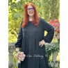 dress 55824 SANNY Black linen Ewa i Walla - 3