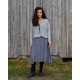 dress 55806 UNDRA Dim grey natural viscose Ewa i Walla - 7