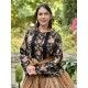 blouse ANETH Black floral cotton Les Ours - 3