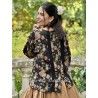 blouse ANETH Black floral cotton Les Ours - 2