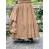 skirt GENTIANE Cinnamon linen and organza Les Ours - 14
