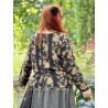 blouse ANETH Black floral cotton Les Ours - 14