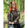 blouse ANETH Black floral cotton Les Ours - 12
