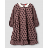 tunic 44920 ADITA Dark mauve with large dots cotton Ewa i Walla - 17