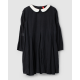 tunic 44931 ODINA Black linen Ewa i Walla - 16