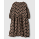 dress 55808 EDINA Walnut with large dots cotton Ewa i Walla - 23