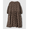 dress 55808 EDINA Walnut with large dots cotton Ewa i Walla - 23