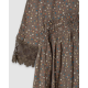 dress 55813 HILDE Dark brown flower print linen Ewa i Walla - 18