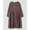 dress 55817 INA Brown with red and blue flowers linen Ewa i Walla - 18