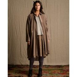 coat 66741 BENTE Walnut cotton twill Ewa i Walla - 1