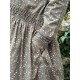 dress 55813 HILDE Dark brown flower print linen Ewa i Walla - 22