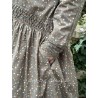 dress 55813 HILDE Dark brown flower print linen Ewa i Walla - 22