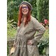 dress 55813 HILDE Dark brown flower print linen Ewa i Walla - 5