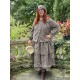dress 55818 LOTTEN Brown with red and blue flowers linen Ewa i Walla - 9