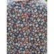 dress 55817 INA Brown with red and blue flowers linen Ewa i Walla - 24