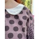 tunic 44920 ADITA Dark mauve with large dots cotton Ewa i Walla - 20