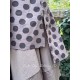 tunic 44920 ADITA Dark mauve with large dots cotton Ewa i Walla - 21