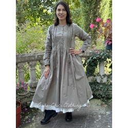 dress 55821 ARLINDA Walnut cotton