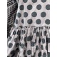 dress 55808 EDINA Walnut with large dots cotton Ewa i Walla - 25