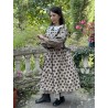 dress 55808 EDINA Walnut with large dots cotton Ewa i Walla - 10