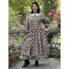 dress 55808 EDINA Walnut with large dots cotton Ewa i Walla - 17