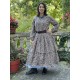 dress 55818 LOTTEN Brown with red and blue flowers linen Ewa i Walla - 11