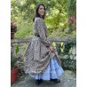 dress 55818 LOTTEN Brown with red and blue flowers linen Ewa i Walla - 18