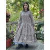 dress 55818 LOTTEN Brown with red and blue flowers linen Ewa i Walla - 19